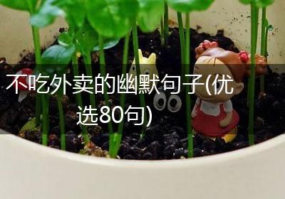 不吃外卖的幽默句子(优选80句)