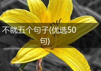 不就五个句子(优选50句)