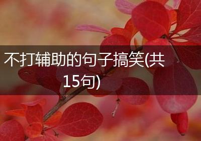 不打辅助的句子搞笑(共15句)