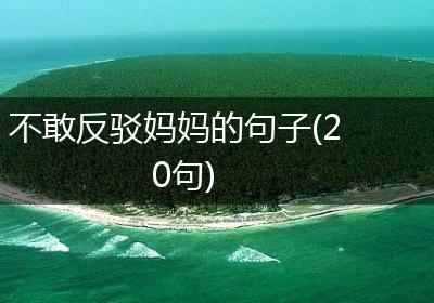 不敢反驳妈妈的句子(20句)