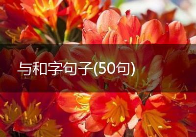 与和字句子(50句)