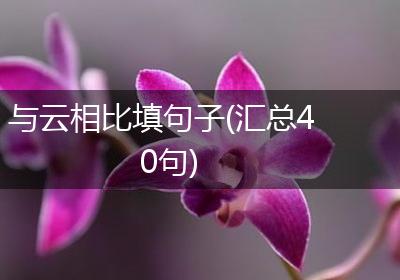 与云相比填句子(汇总40句)
