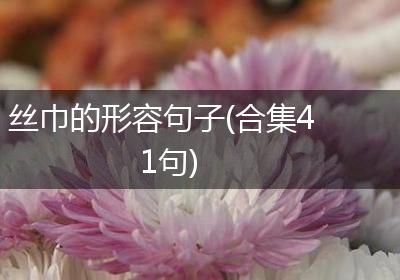 丝巾的形容句子(合集41句)