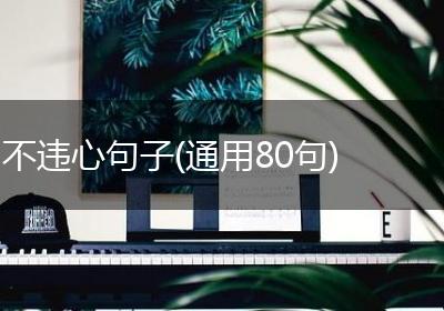 不违心句子(通用80句)