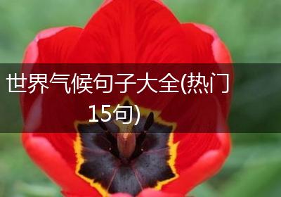 世界气候句子大全(热门15句)
