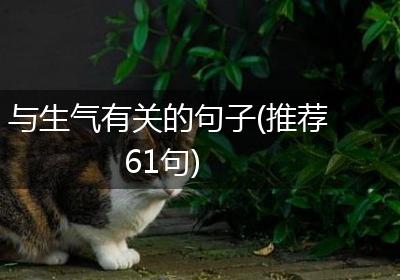 与生气有关的句子(推荐61句)