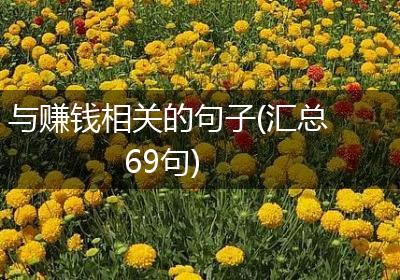 与赚钱相关的句子(汇总69句)