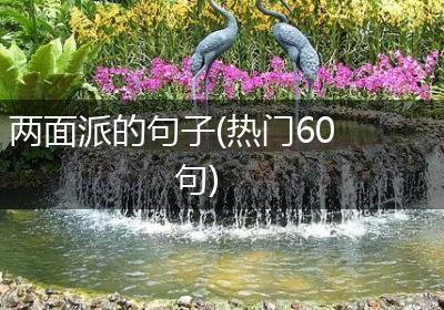 两面派的句子(热门60句)