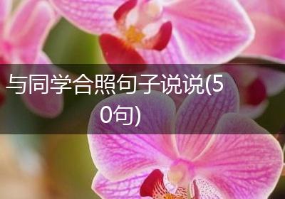与同学合照句子说说(50句)