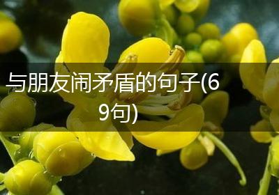 与朋友闹矛盾的句子(69句)