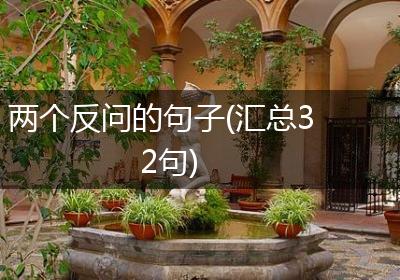 两个反问的句子(汇总32句)