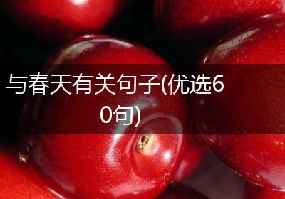 与春天有关句子(优选60句)
