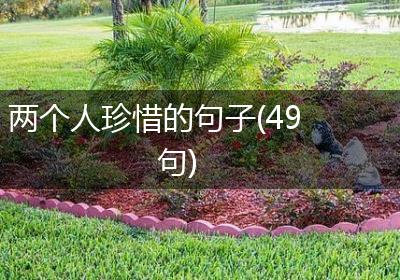 两个人珍惜的句子(49句)