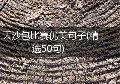 丢沙包比赛优美句子(精选50句)