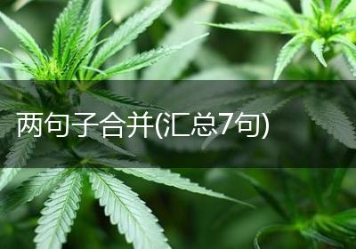 两句子合并(汇总7句)