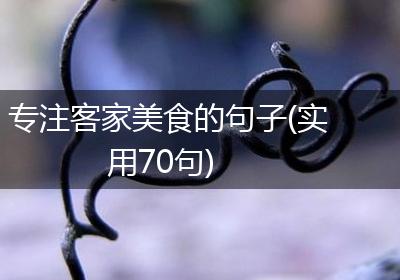 专注客家美食的句子(实用70句)