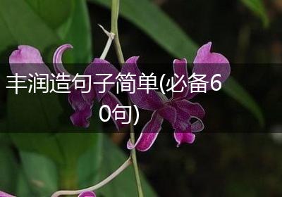 丰润造句子简单(必备60句)