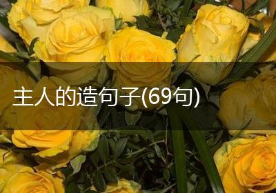 主人的造句子(69句)