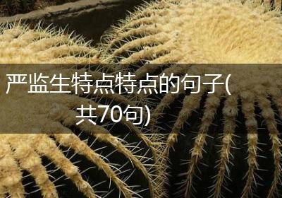 严监生特点特点的句子(共70句)