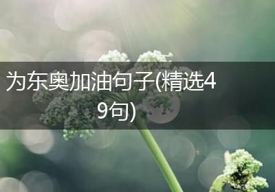 为东奥加油句子(精选49句)