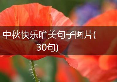 中秋快乐唯美句子图片(30句)
