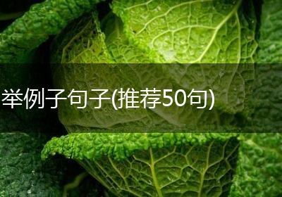 举例子句子(推荐50句)