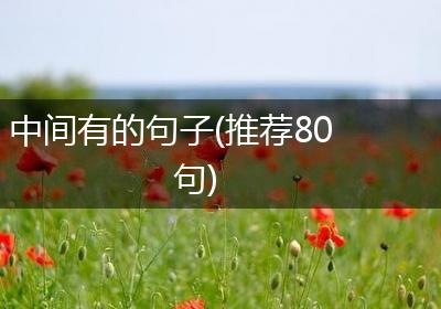 中间有的句子(推荐80句)