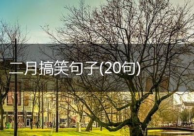 二月搞笑句子(20句)