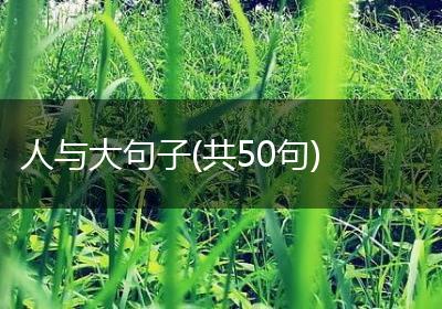 人与大句子(共50句)