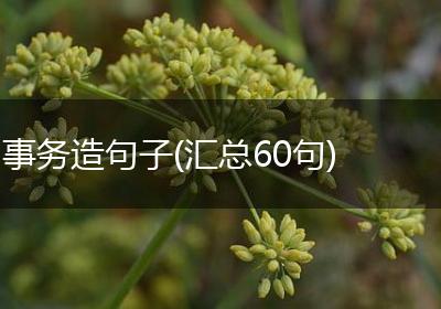事务造句子(汇总60句)