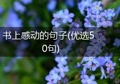书上感动的句子(优选50句)