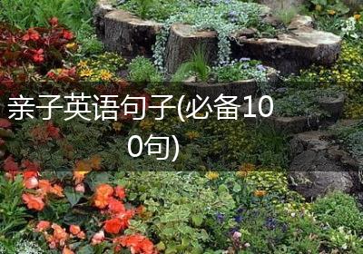 亲子英语句子(必备100句)