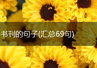 书刊的句子(汇总69句)