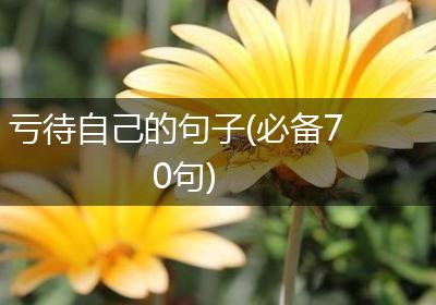 亏待自己的句子(必备70句)