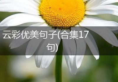 云彩优美句子(合集17句)