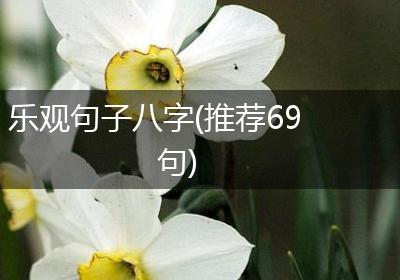 乐观句子八字(推荐69句)