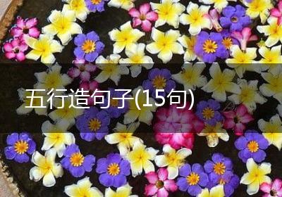 五行造句子(15句)
