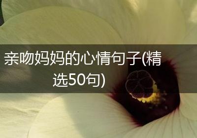 亲吻妈妈的心情句子(精选50句)
