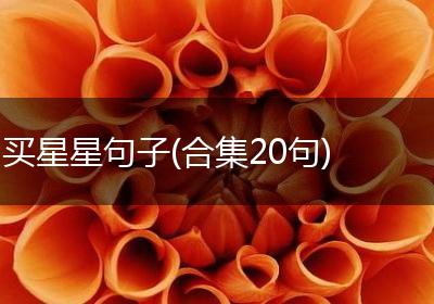 买星星句子(合集20句)