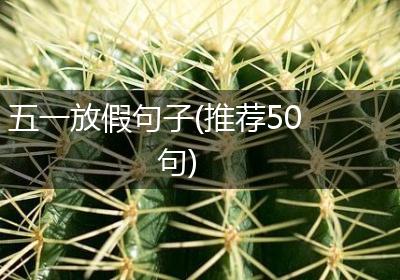 五一放假句子(推荐50句)