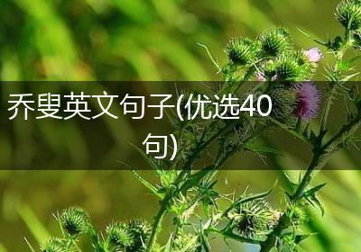 乔叟英文句子(优选40句)