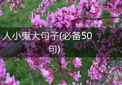 人小鬼大句子(必备50句)