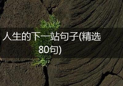 人生的下一站句子(精选80句)