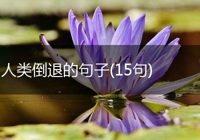 人类倒退的句子(15句)