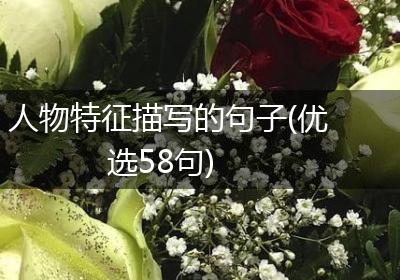 人物特征描写的句子(优选58句)