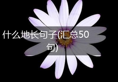 什么地长句子(汇总50句)