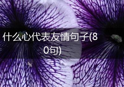 什么心代表友情句子(80句)