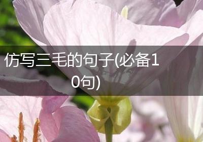 仿写三毛的句子(必备10句)