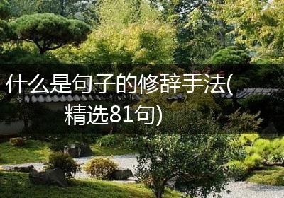 什么是句子的修辞手法(精选81句)