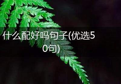 什么配好吗句子(优选50句)